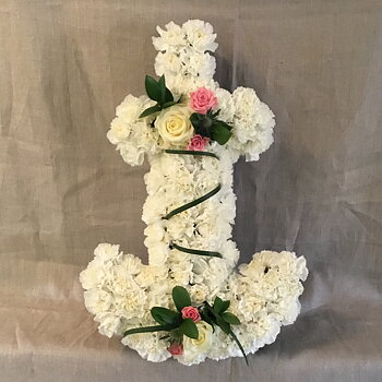 Blomsterdekoration begravning ankare - nr 717