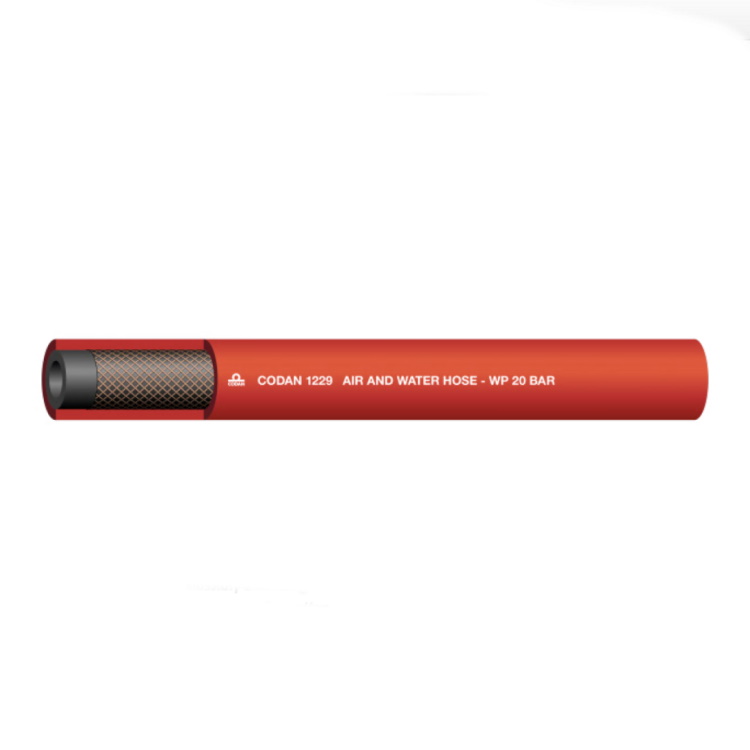 CE10R Slang EPDM Röd 9,5x16,5mm  arbetstemperatur -30 till 140 grader
