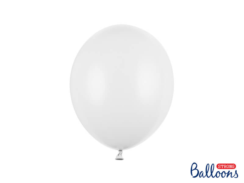 50-pack Ballonger Pastell vit 27 cm