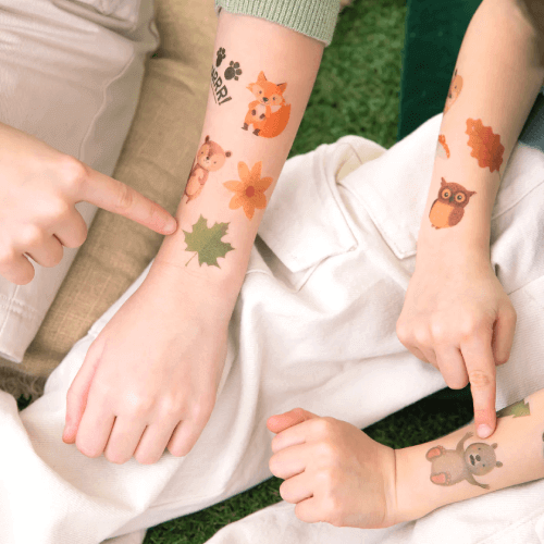 Tatueringar Skogstema Tvättbara - 2