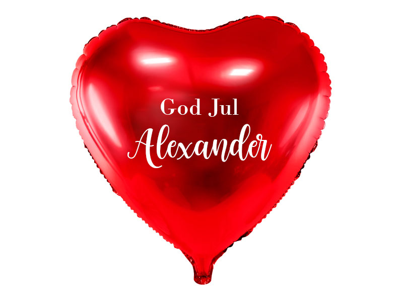Ballong med Namn God Jul