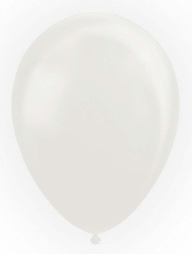 50-pack Ballonger Pärlemor vit  - 2
