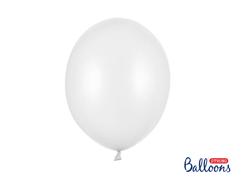 50-pack Ballonger Vit metallic 