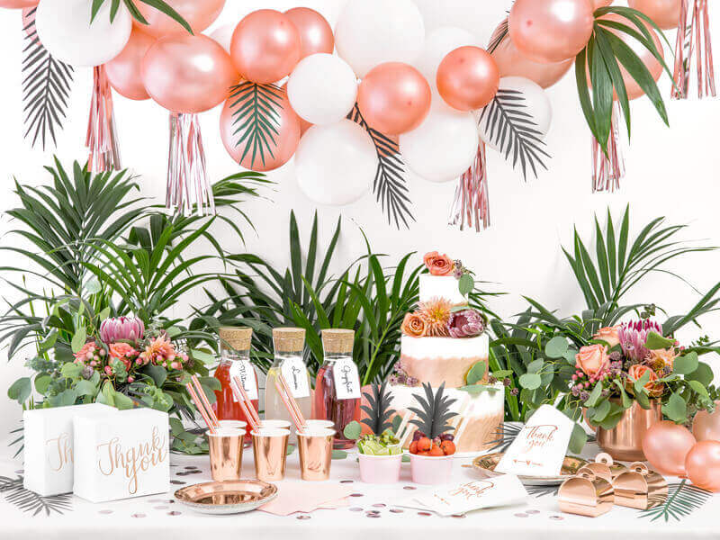 50-pack Ballonger Roséguld metallic - 2