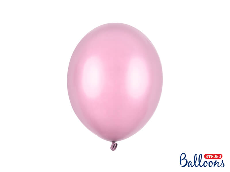 50-pack Ballonger Metallic ljusrosa