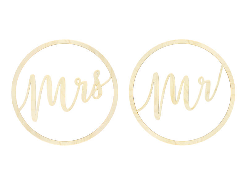 HÄNGANDE DEKORATIONER | Mr Mrs | trä