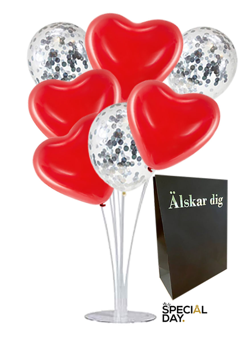 Alla hjärtans Dag Presentpåse & Ballongbukett