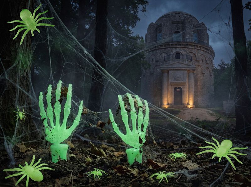 Små Självlysande Spindlar Glow in the Dark – 10-pack - 3
