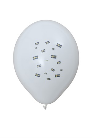 Ballonger Svenska flaggor 6-pack