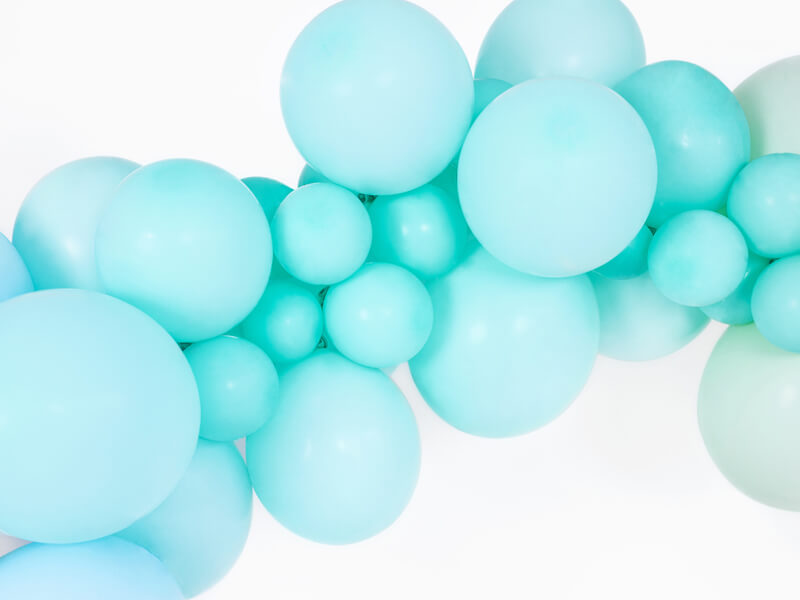 50-pack Ballonger Pastell mint - 2