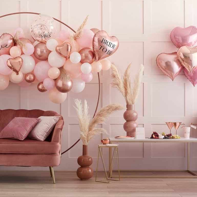 Ballongdekoration Möhippa Roséguld - 3