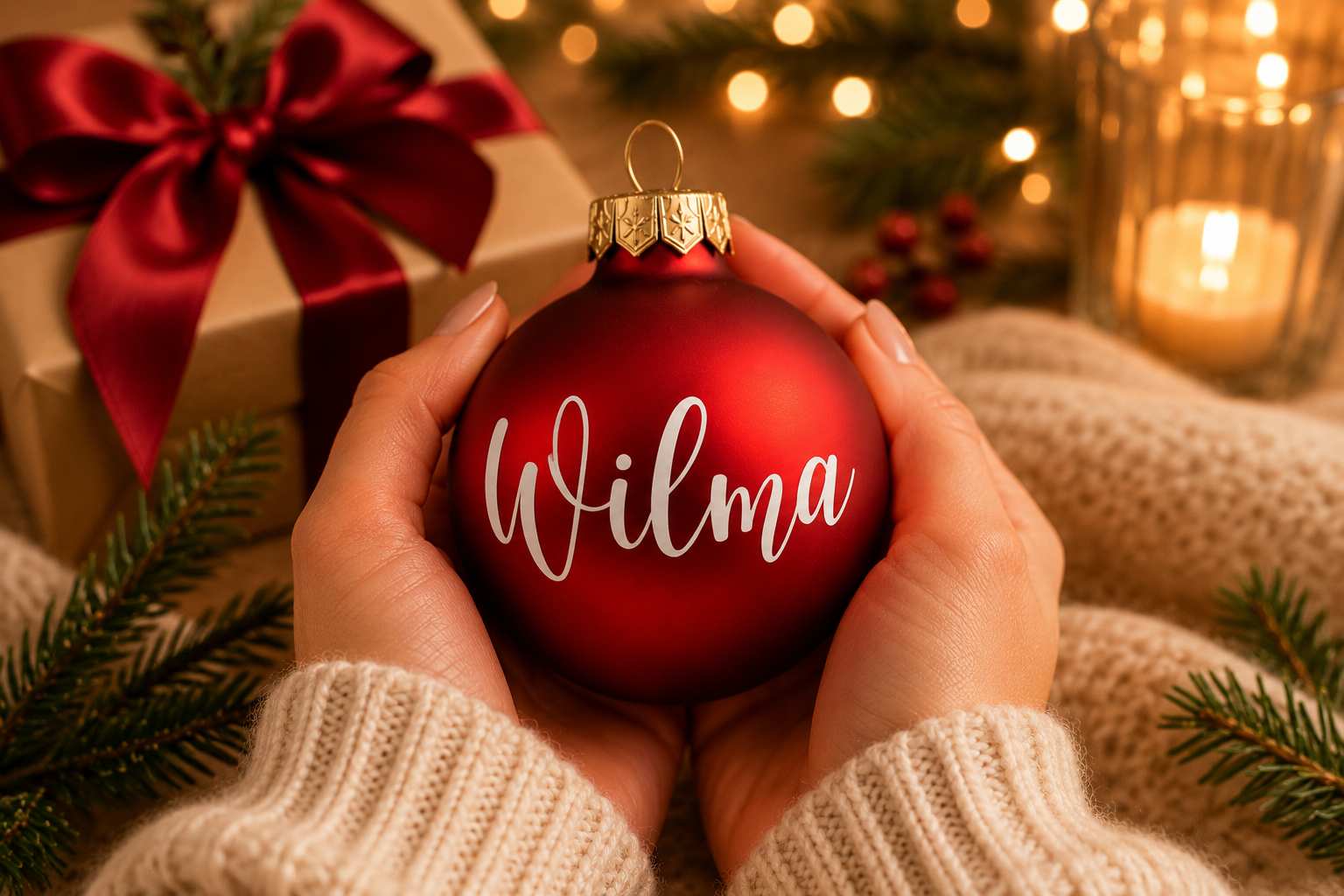JULGRANSKULOR MED NAMN