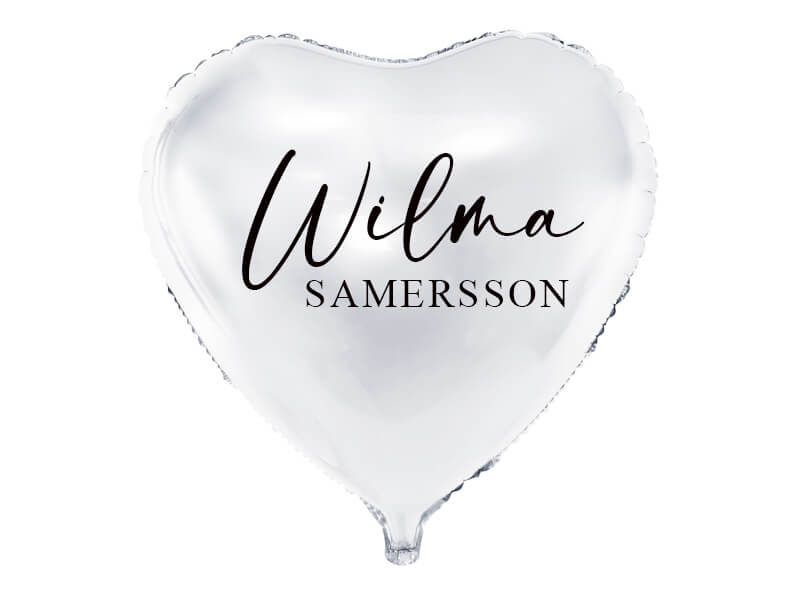 BALLONGER MED NAMN