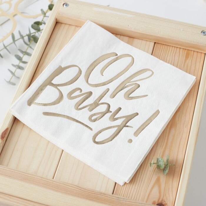 Babyshower Servetter
