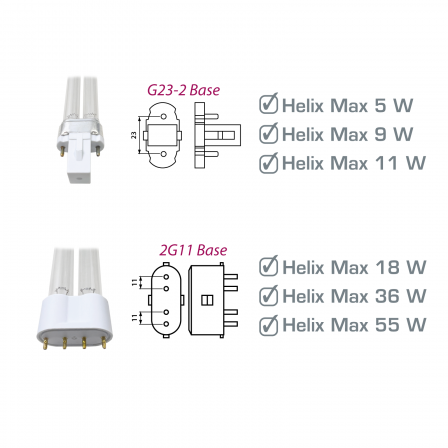 Aqua Medic Lampa till UVC Helix Max 2.0 11 W - 2