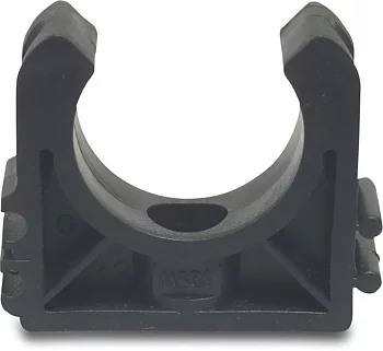 Rörklämma PP 16 mm svart type 2