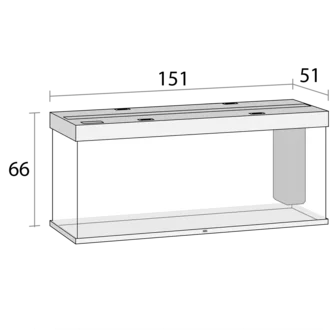 Juwel Rio 450 Akvarium LxBxH: 151x51x66cm 450 liter - 5