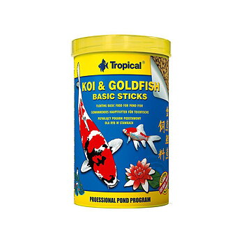 Tropical Koi & Goldfish Basic Sticks 1000ml/85g