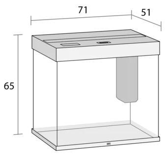 Juwel Lido 200 Akvarium LxBxH: 71x51x65cm 200 liter - 5