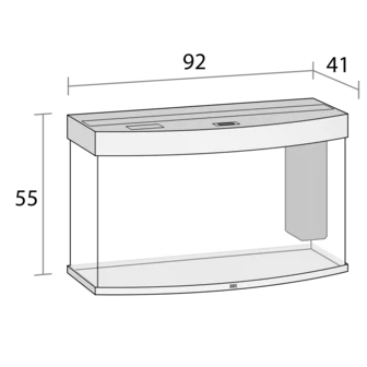 Juwel Vision 180 Akvarium LxBxH: 92x41x55 cm 180 liter - 4