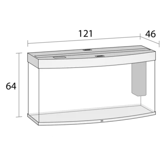 Juwel Vision 260 Akvarium LxBxH: 92x41x55 cm 260 liter - 4