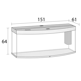 Juwel Vision 450 Akvarium LxBxH: 151x61x64 cm 450 liter - 4