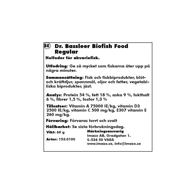 Aquarium Münster Dr. Bassleer Biofishfood Regular L 6kg - 2