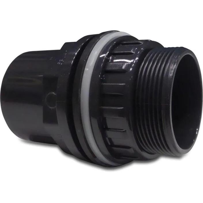 PVC-Tankgenomföring Grå 20/25 mm x 3/4" (10 bar)