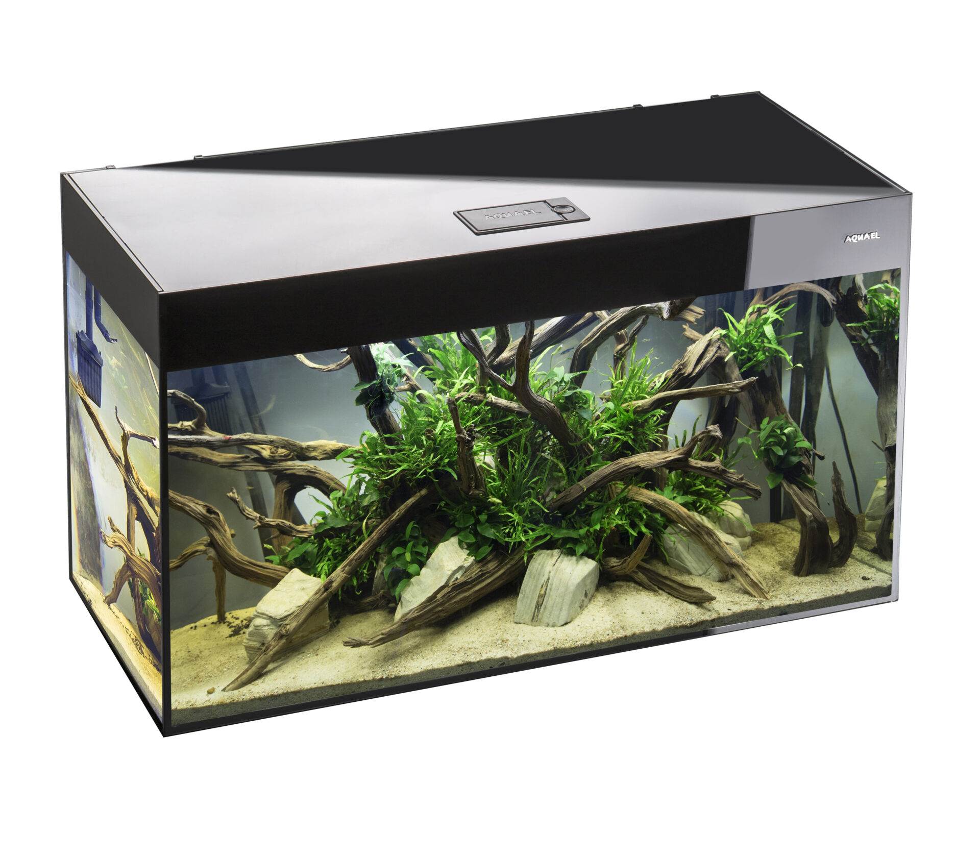 Aquael Glossy ST 150 Akvarium Svart LxBxH: 150x50x63 cm, 405 liter