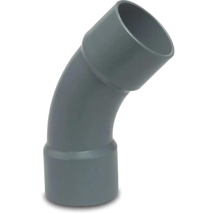 PVC-Böj 45° Grå 50 mm (16 bar)