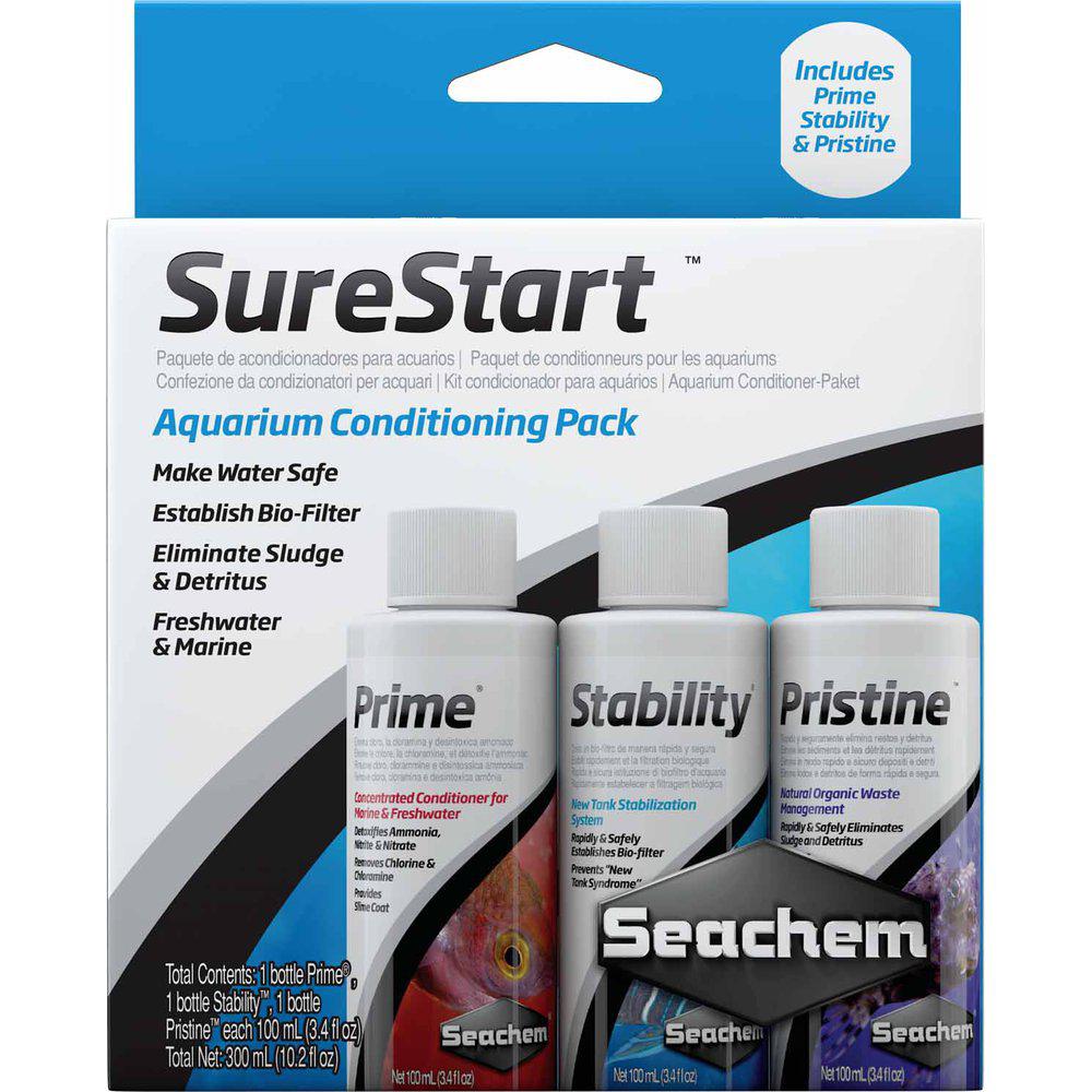 Seachem Sure Start (Prime, Stability, Pristine 3x100ml)