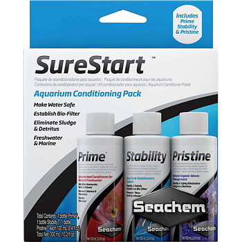 Seachem Sure Start (Prime, Stability, Pristine 3x100ml)
