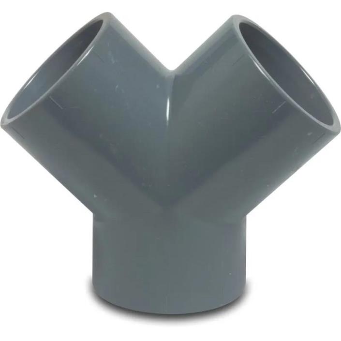 PVC-Y-Koppling Grå 63 mm (10 bar)