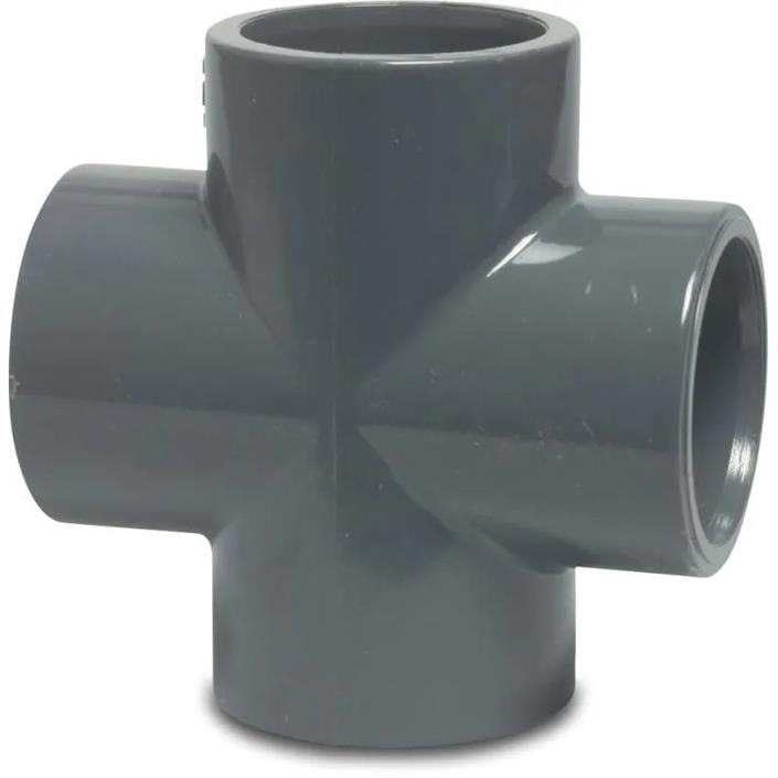 PVC-Kryss Grå 40 mm (16 bar)