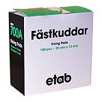 Fästkuddar 100 st. 25 x 12 mm