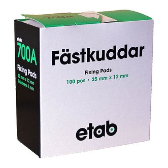Fästkuddar 100 st. 25 x 12 mm