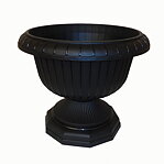 Blomurna 30 cm svart