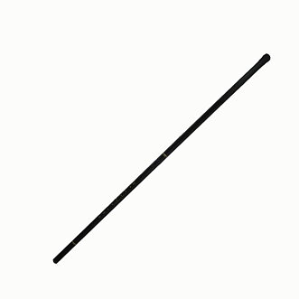Teleskopmetspö, glasfiber 4 m.
