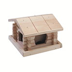 Fågelbord trä 20 x 20 cm.natur