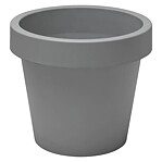 Blomkruka plast 25 cm grå