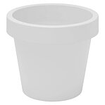 Blomkruka plast 30 cm vit