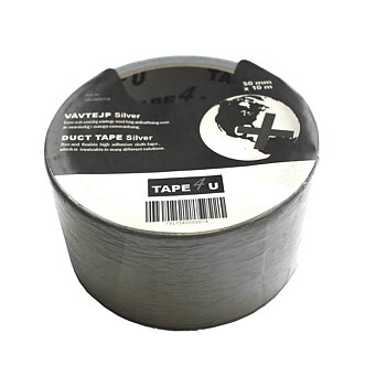 Vävtejp 50 mm x 10 m,silver