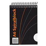 Spiralblock A6 rutat,100 blad