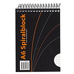 Spiralblock A6 rutat,100 blad