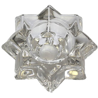 Ljusstake, glas, comte
