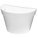 Väggampel vit 25 cm