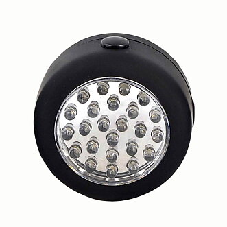 Ficklampa-led 24 dioder rund m