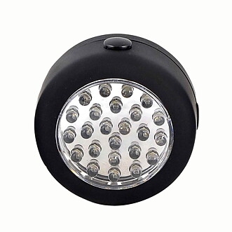 Ficklampa-led 24 dioder rund m