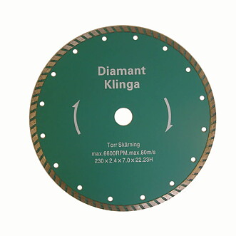 Kapskiva diamant 230mm