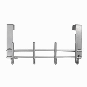 Hängare 4 krok silver f.dörr